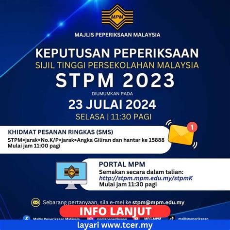 Semakan Keputusan STPM 2023 / 2024 .